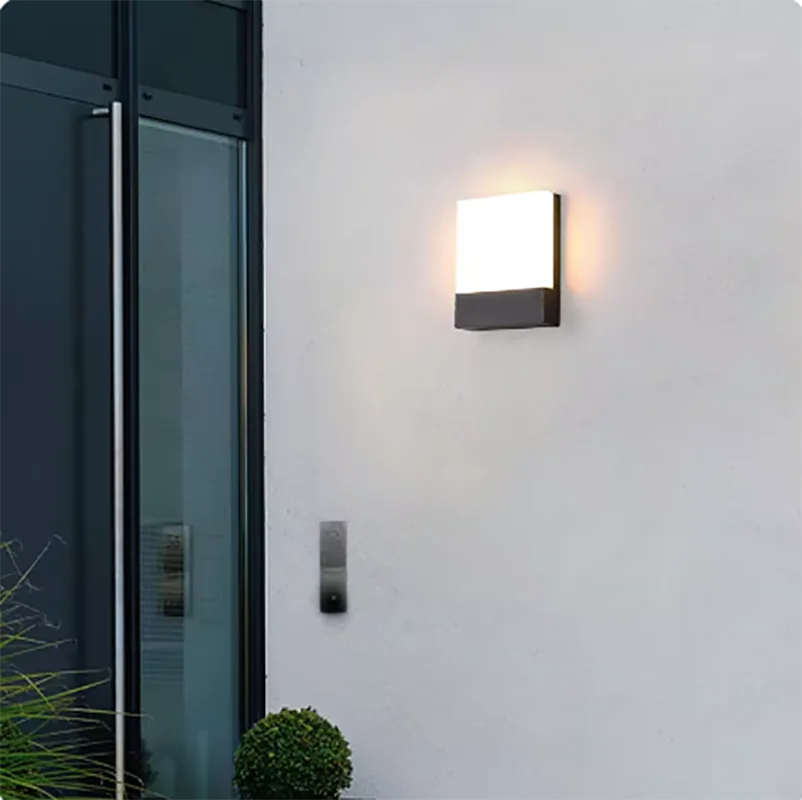 Outdoor waterproof IP65 minimalist super bright wall lamp villa courtyard entrance garden wall washing lamp outdoor decoration