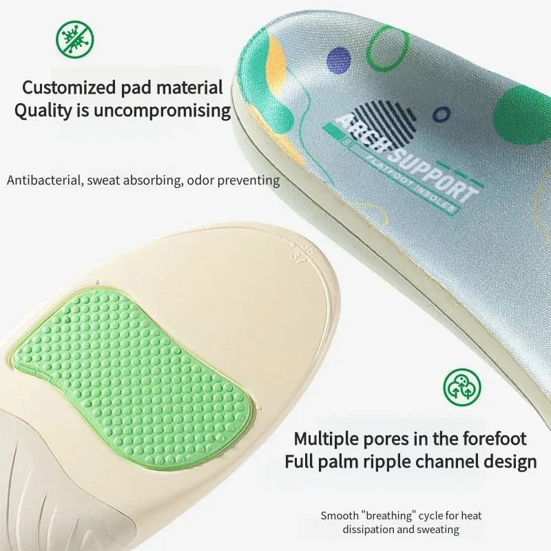 1Pair Flat foot Orthotic Insoles Comfortable arch support insole Shock Absorption Shoe Sole men and women Sports insoles image 2