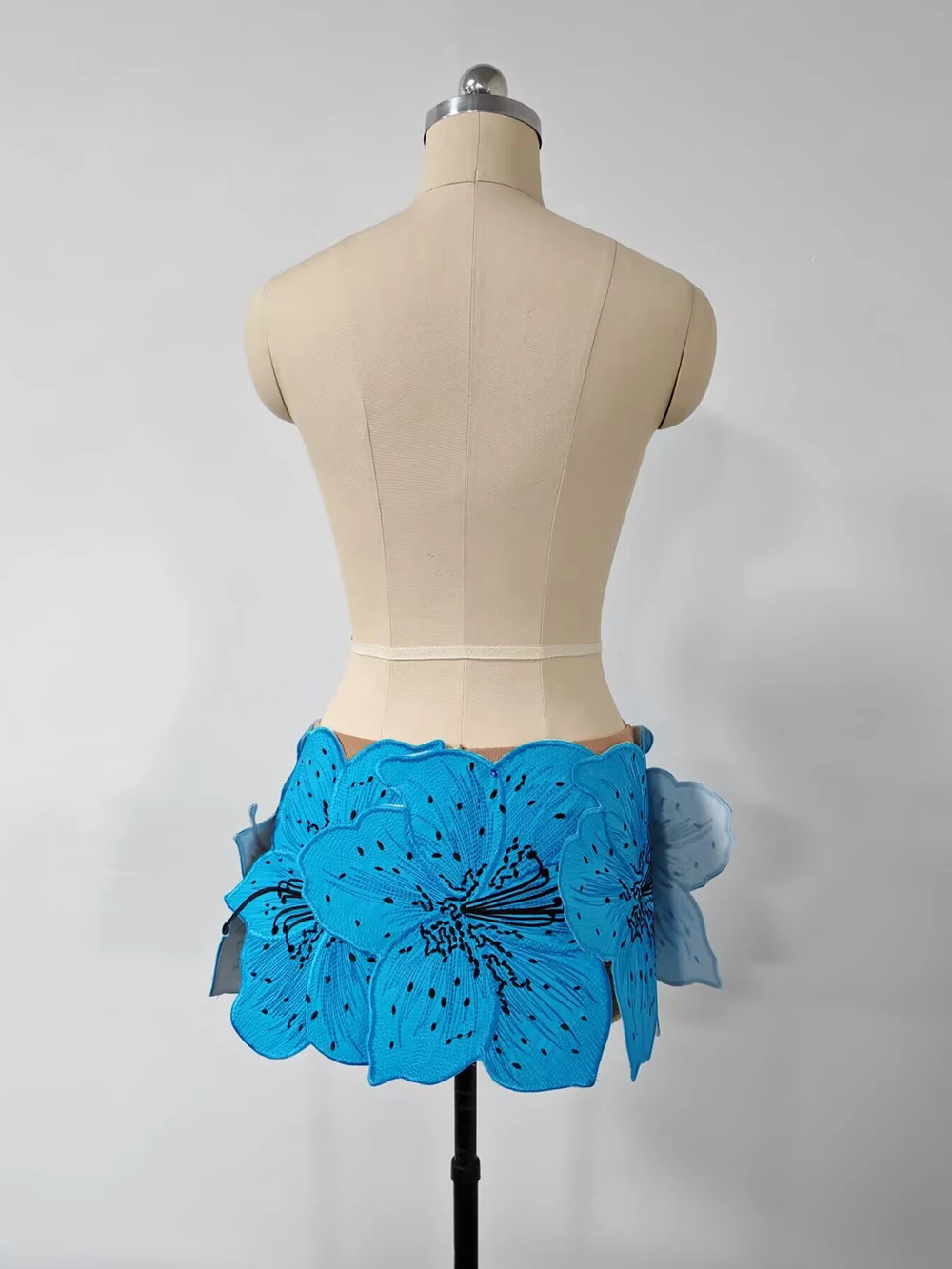 Modphy 2025 New Fashion Trend Embroidered Large Petal 3D Design Flower Short Skirt for Women Y2k Mini Skirts Clothes