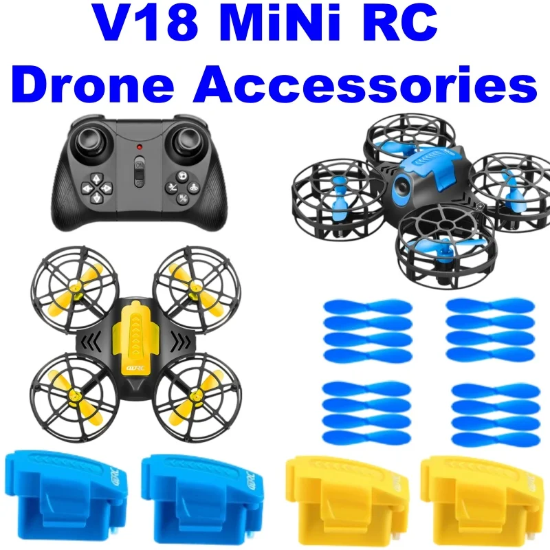 V18 MiNi Drone Accessories Modular Battery 3.7V 300mAh Remote Control Propeller Spare Parts For V18 MiNi RC Drone Quadcopter