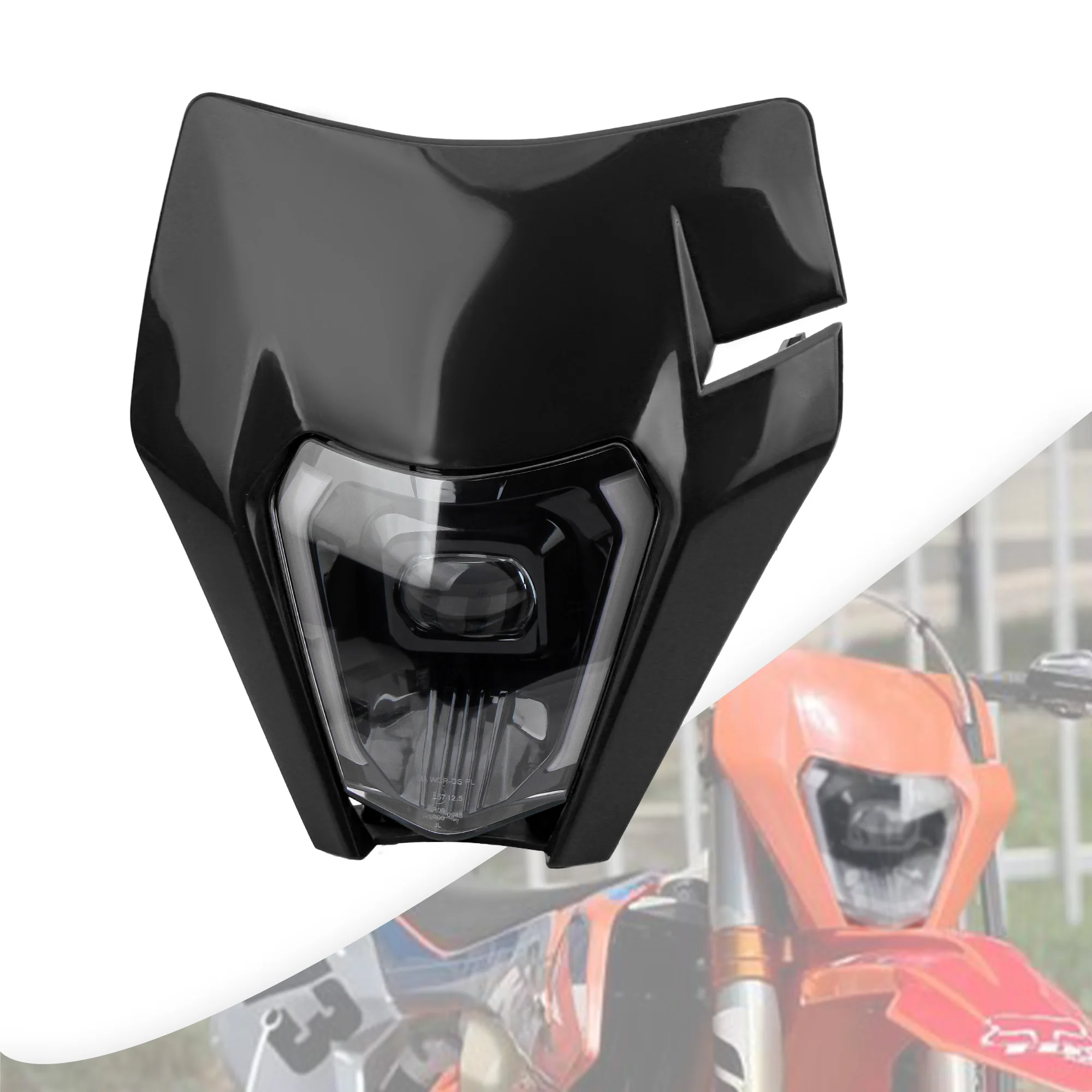 Enduro Motorcycle LED Headlight For KTM EXC XC SX SXF MX 150 250 300 450 2018-2023 DirtBike Supermoto Headlamp Fairing Modified - view 2