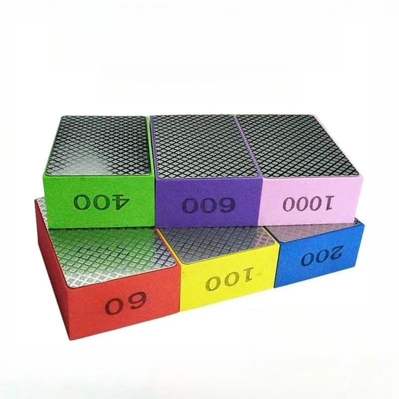 

60/100/200/400# Diamond Hand Polishing Pads Tile Glass Abrasive Grinding Block Pad Stone Abrasive Sanding Disc Polisher Tool