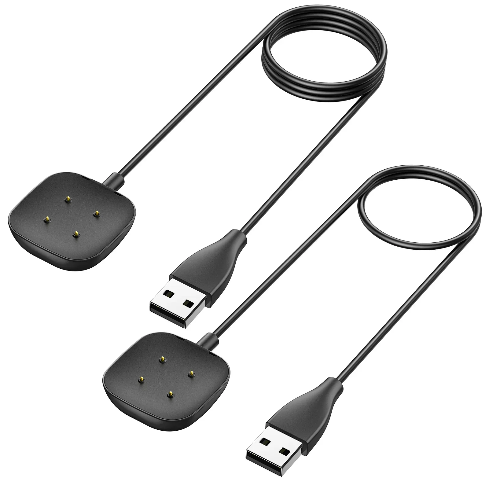 

Портативное USB-магнитное зарядное устройство, док-адаптер для Fitbit Versa 3, кабель питания для быстрой зарядки, аксессуары для умных часов Fitbit Sense