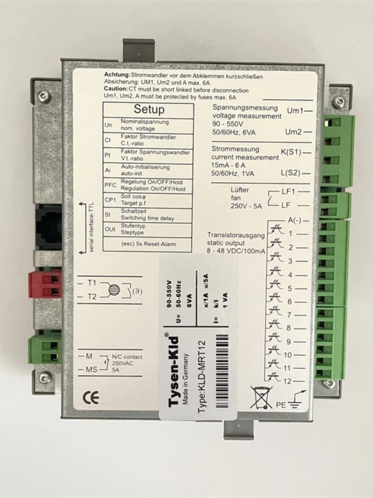 Dysen Kld Power Factor Controller, KLD-MRT12, KLD-MRT12, Em estoque