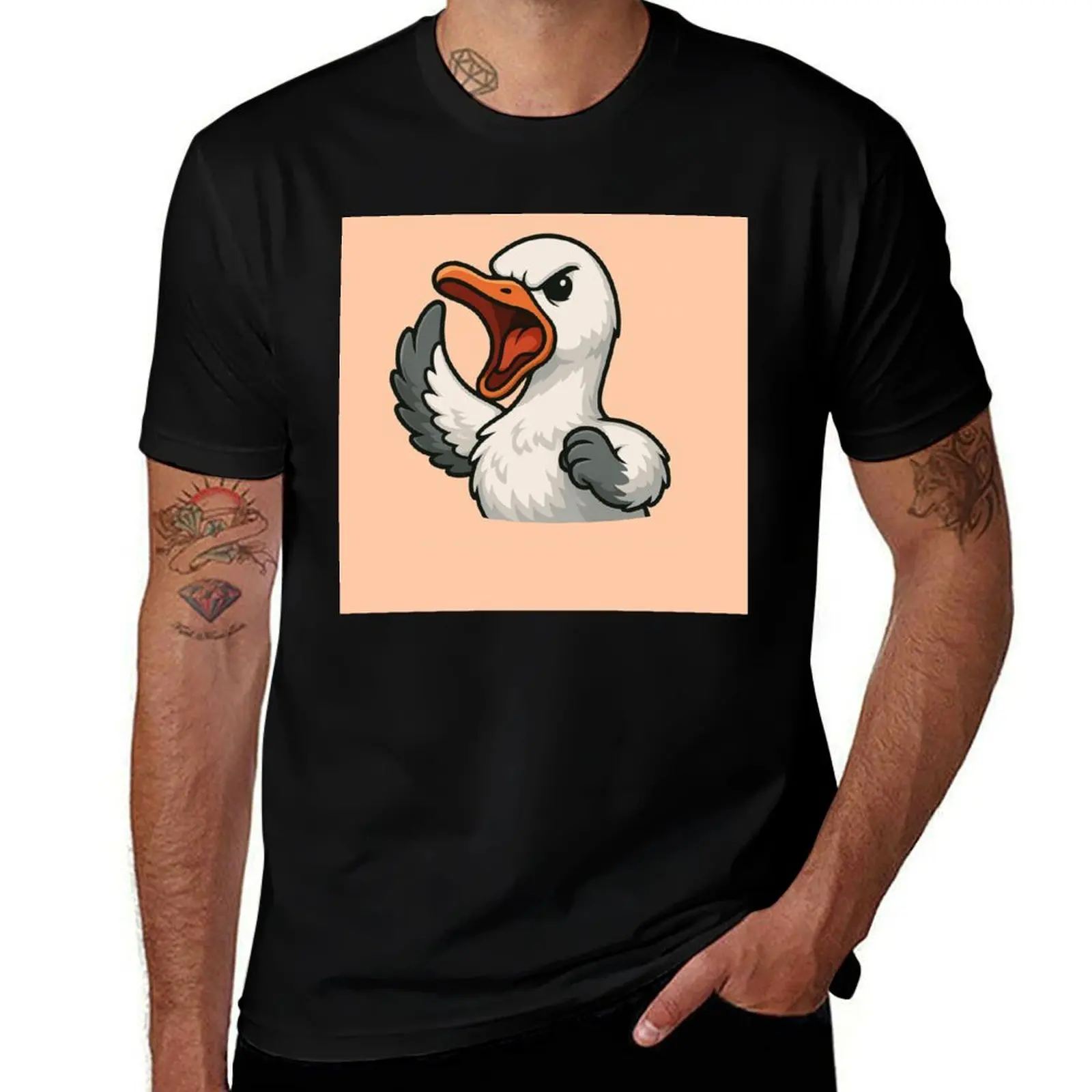 

Screaming Goose. Feathered Fury T-Shirt topping customs design your own Clothing fitted t shirts for men