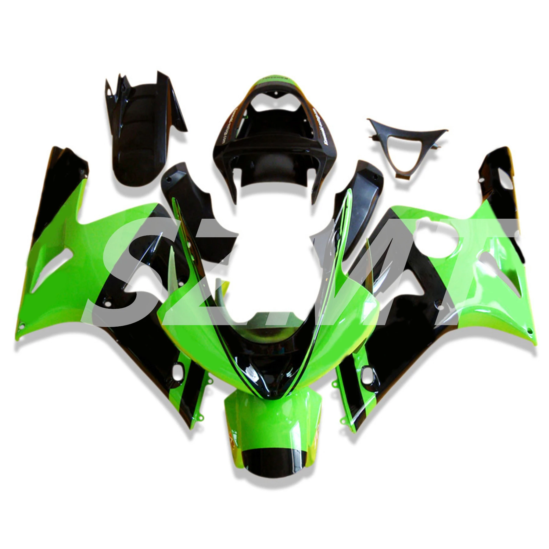 

Motorcycle Fairings Kit For KAWASAKI Ninja ZX6R 636 03 04 ZX 6R 2003 2004 Injection Black Bodywork Set