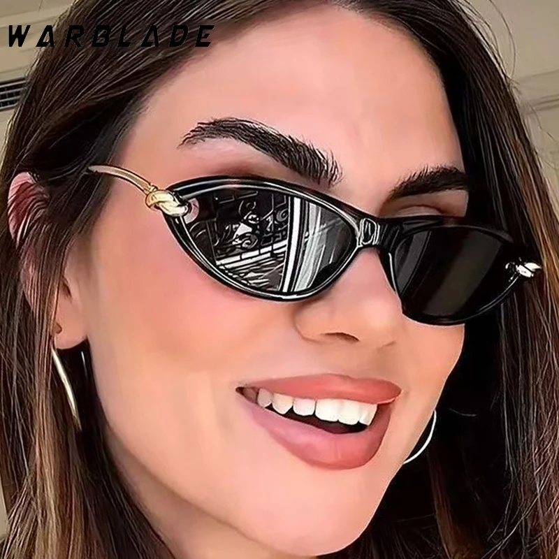 

Luxury Small Metal Frame Cat Eye Women Sunglasses New Fashion Brand Designer Men Sunglass Summer Traveling Drive Eyewear UV400