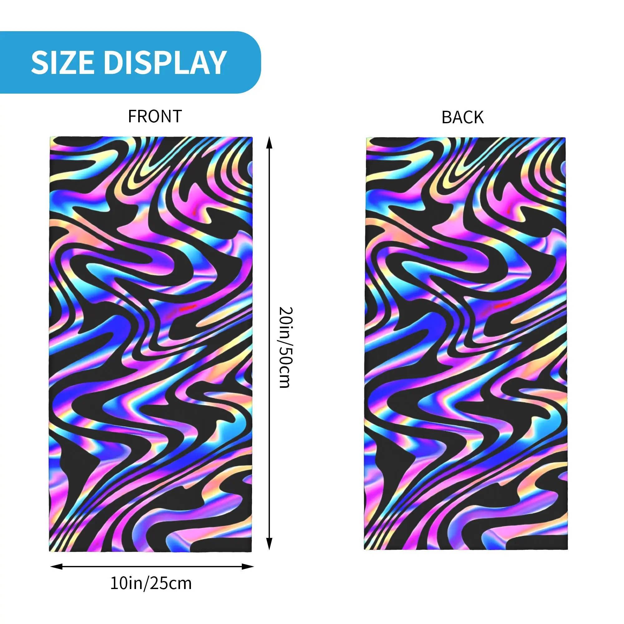 Swirl stripe color block print7 Bandana Gaiter Club   Face Mask Cycling Riding UnisexWinter Neckerchief