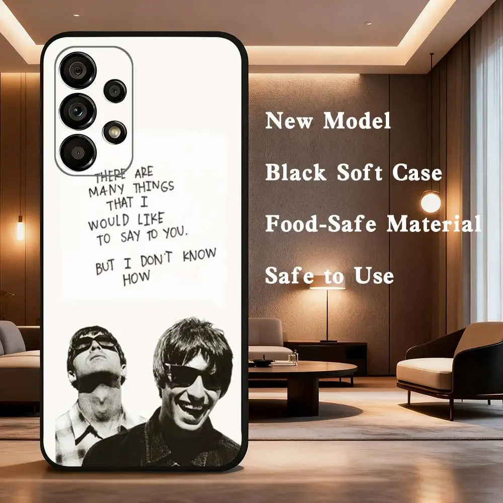 حافظة هاتف باند O-OasisS لهاتف سامسونج جالاكسي A73,31,32,72,41,53,52,71,22,5G,Note,J7,8,9 غطاء أسود ناعم