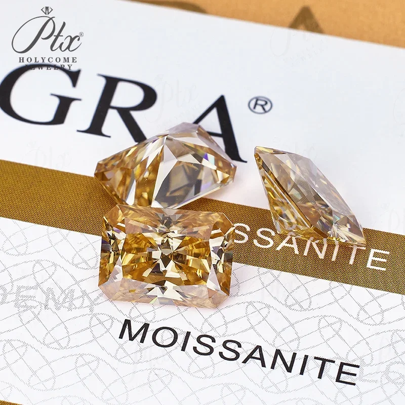 100% Moissanit-Diamant, Radiant-Schliff, 0,3-10 Karat, DIY-Ring, Halskette, Ohrringe, Hauptmaterialien, Großhandel, Perlen in Primärfarben – Detail 31