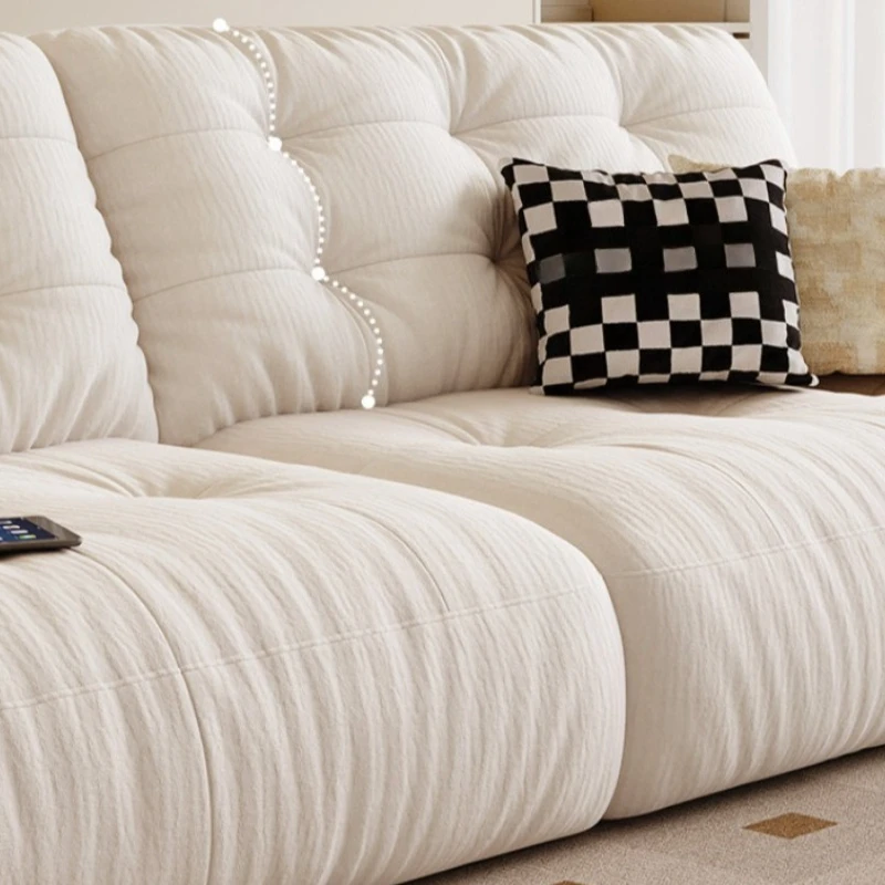 

Cloud sofa fabric living room cream wind snow Neil space cloud sofa multi-functional trailer
