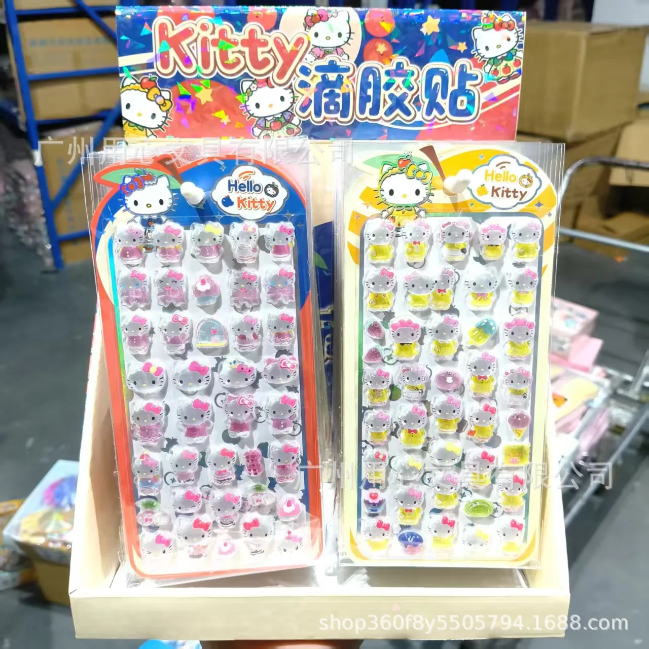 

Объемные 3D-наклейки Hello Kitty из эпоксидной смолы с кристаллами для детей: развивающие декоративные стикеры для телефонов, ноутбуков, бутылок с водой