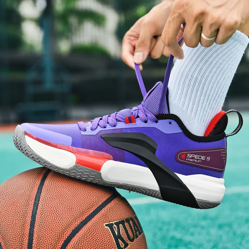 

Cross-border plus-size trend casual basketball shoes for men and women new summer low-top cushioned combat sneakers for men and