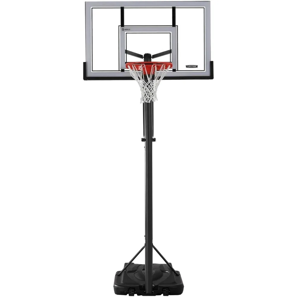 Lifetime Portable Basketball Hoop, 54 Inch Steel-Framed Acrylic Backboard