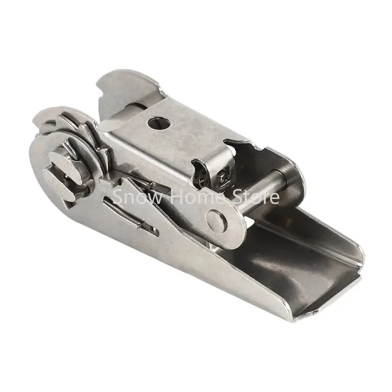 1pc 38X25mm Stainless Steel Rope Ratchet Buckle Tool Parts Tight Rope Tool