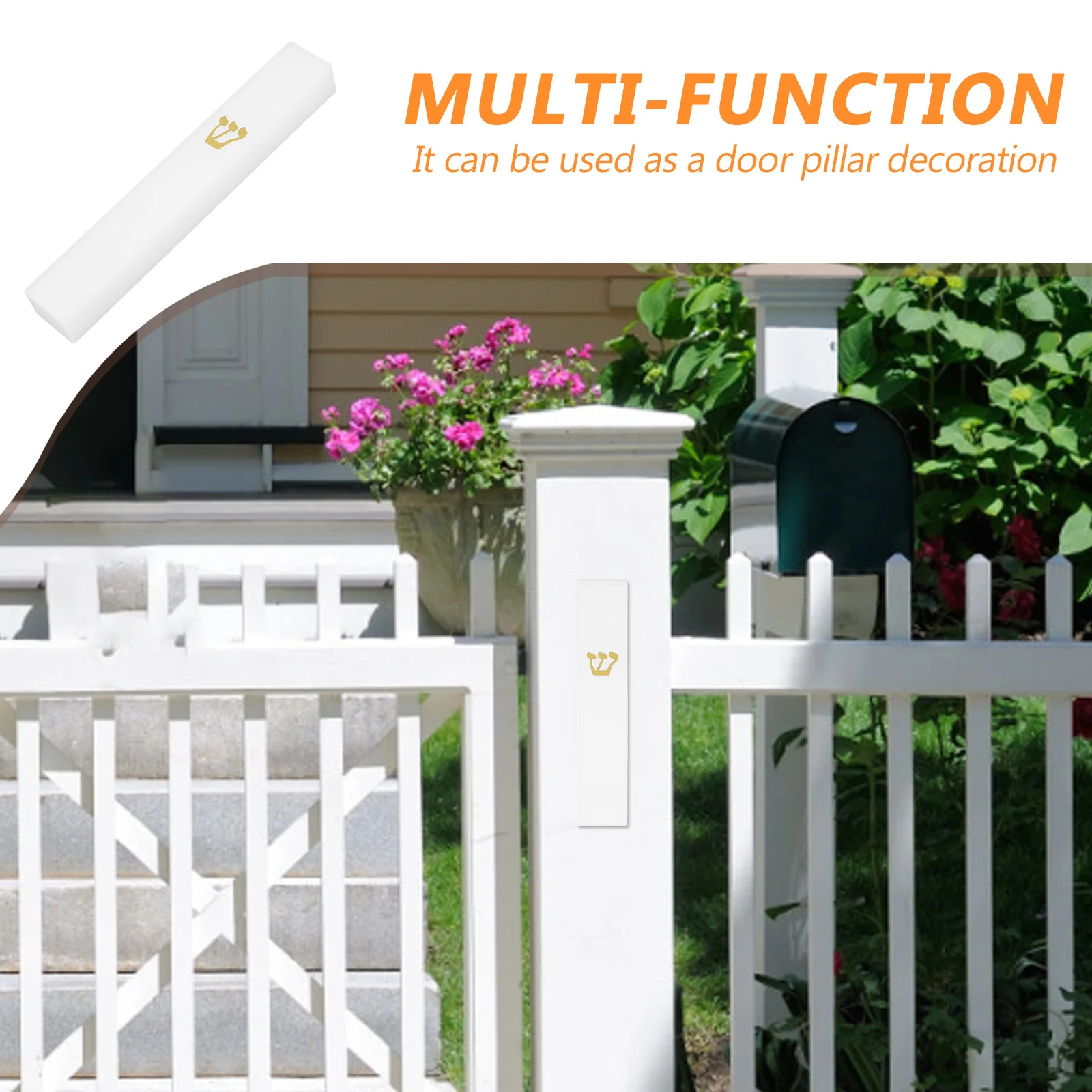 

Resin Mezuzah Case Black Waterproof Religious Door Blessing Jewish Decor Indoor Outdoor Jewish Door Ornament Blessing Case