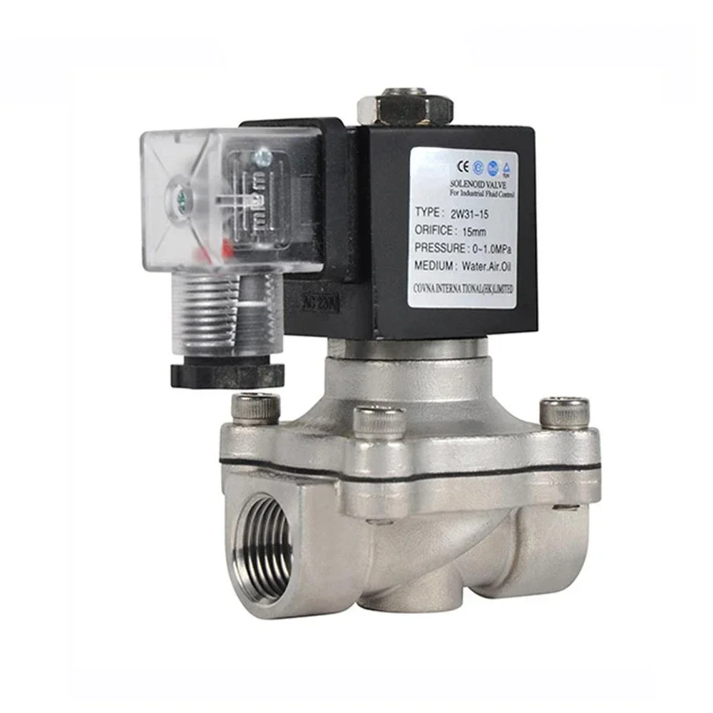 Normally Closed Stainless Steel Brass Water Gas Solenoid Valve Hot sales