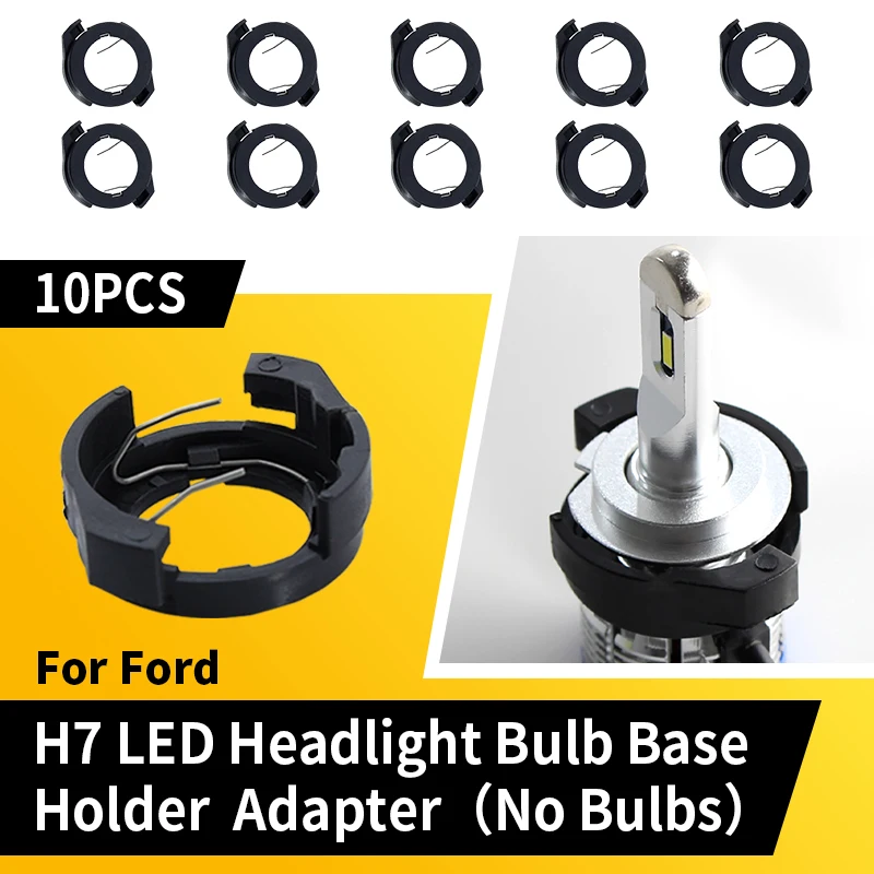 10PCS LED H7 Headlight Base Holders For Alfa Romeo VW passat b6/MAGOTAN 2009-2010 Ford KUGA 2017 Renault Megane 4 Car Accessorie
