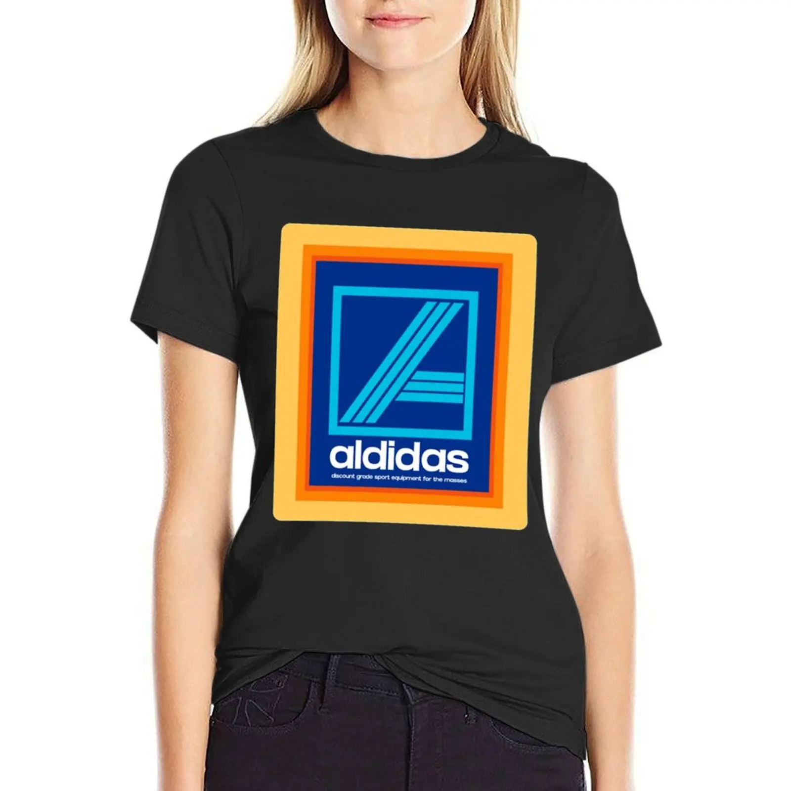 

Aldidas T-Shirt vintage Short sleeve tee hippie clothes tees t shirts for Women loose fit