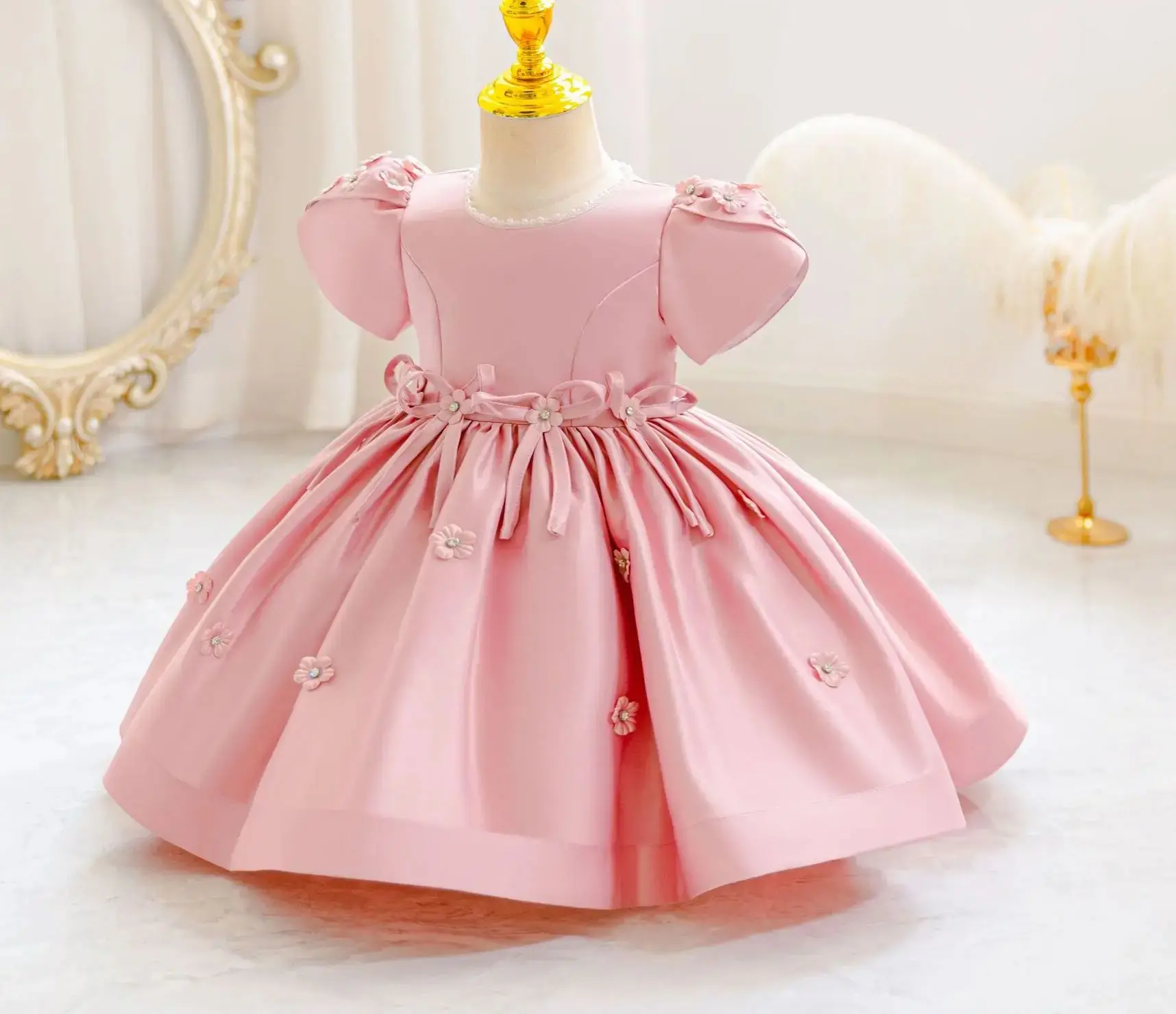 

New Baby Girl Princess Dress for Occasions Flower Girls' Party Dresses Ball Gown Kid Clothes 6M- 4 Years