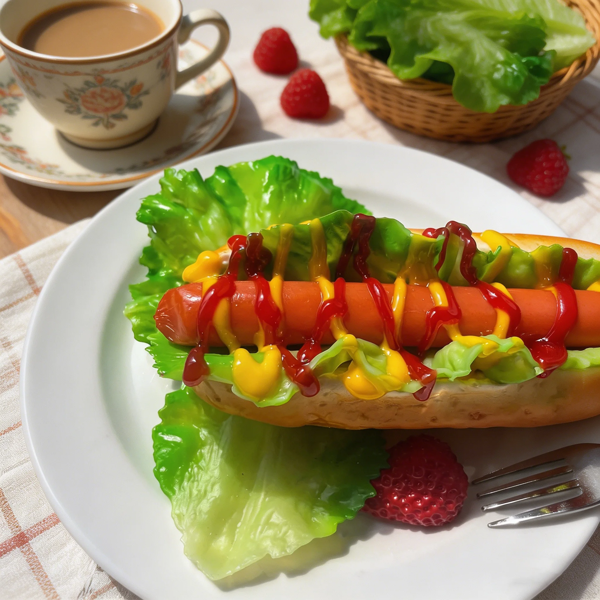 1Pcs Realistic Fake Hot Dog, Lifelike Artificial Sausage Bread Slice Prop, Simulation Food Ornament for DIY, Photography & Kitch