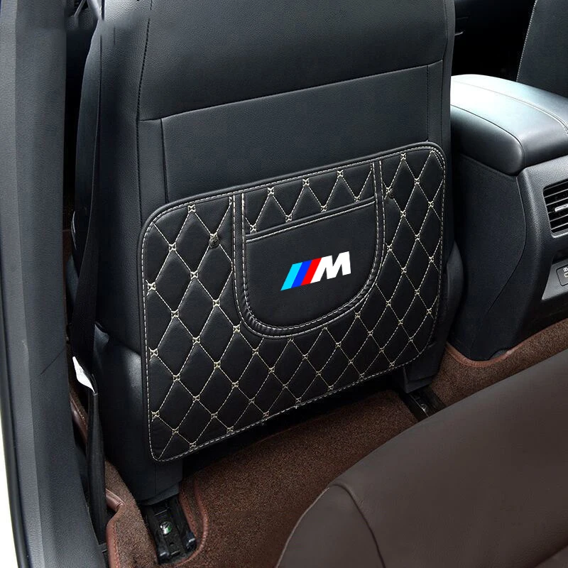 Car Seat Backrest Anti Kick Protector Cover Pad Anti Dirt Mat For BMW M Performance E46 E90 E60 F10 F30 E39 E36 F20 E87 G30 E92