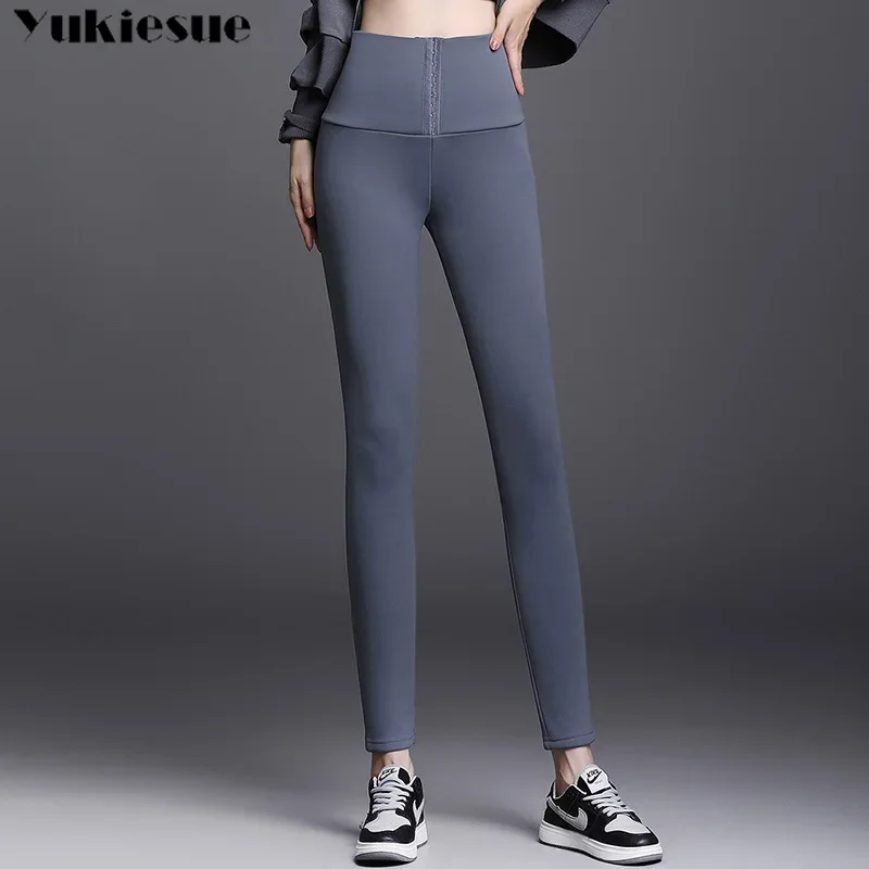 

Velet Thickening Leggings for Women Thick Warm Stocking Legging soft skin Fleece Elastic Pants Winter Warm Leggings