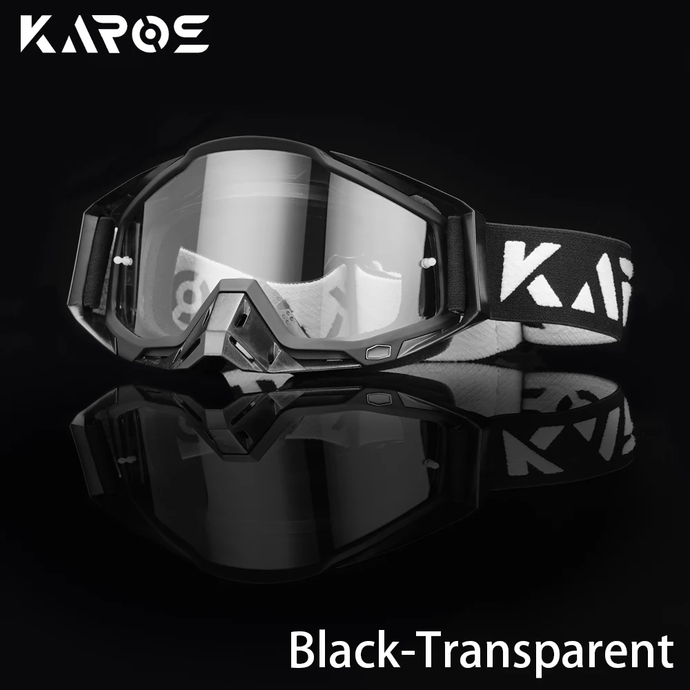 Karos Motorradbrille - Premium Offroad-Fahrbrille für Herren Motocross-Helm MX Moto Dirt Bike ATV Outdoor-Sport UV400 Schutzbrille