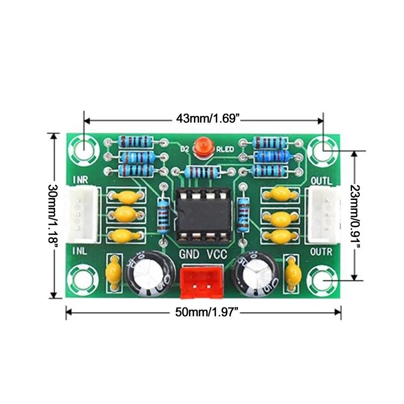02DD NE5532 CHIP Módulo pré-amplificador canal chip