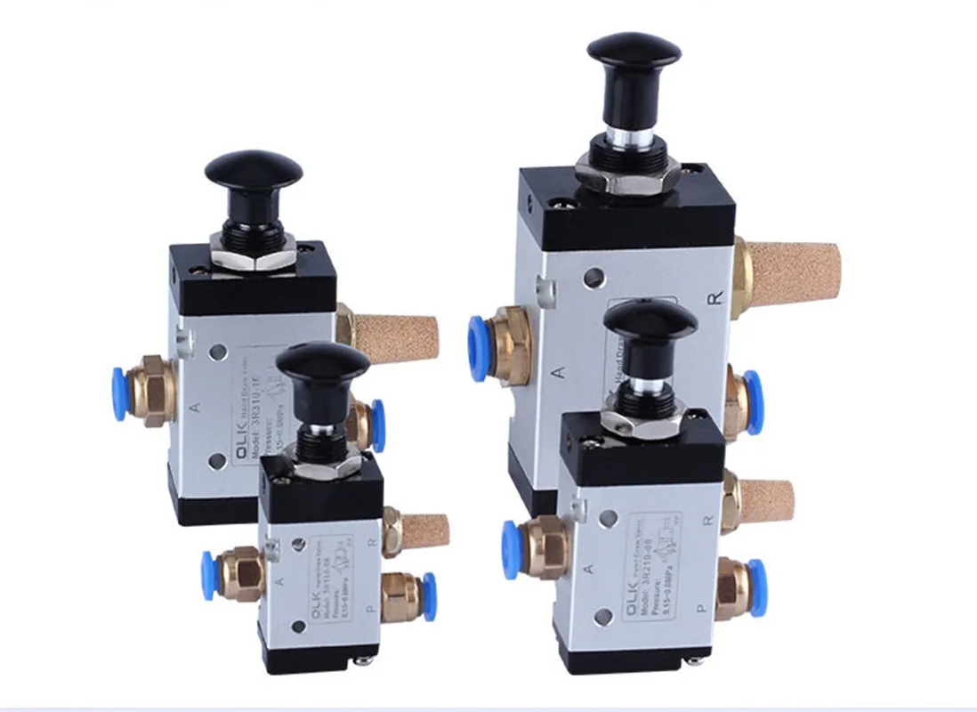 4R310-08 4R310-10 4R410-15 Valvola manuale a trazione manuale a cinque vie con ingresso aria a due posizioni