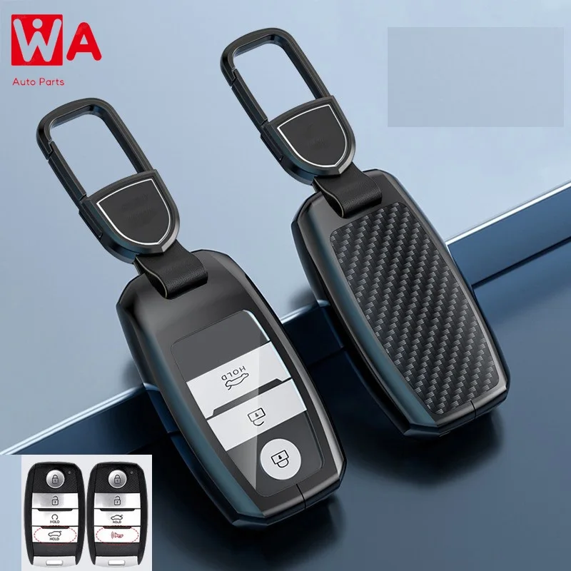 

Carbon Fiber Alloy Car Remote Key Fob Case Cover For Kia KX3 KX5 K3S RIO Ceed Cerato Optima K5 Sportage Sedona Grand Carnival