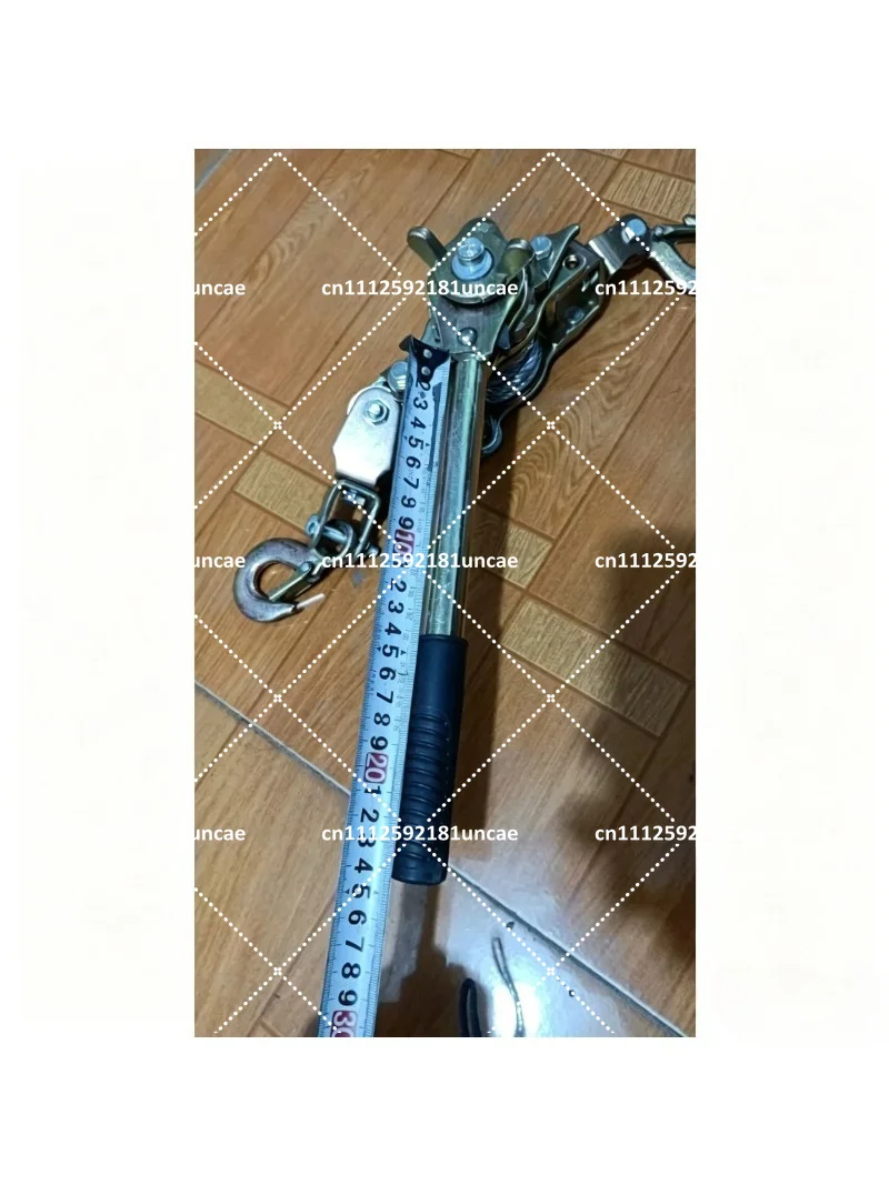 Double Hook Manual Wire Rope Tensioner Ratchet Tightener Tool for Electrician Cable Tightening