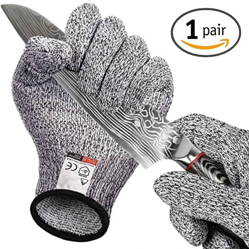 Level 5 Anti Cut Working Gloves, Indústria, Cozinha, Jardinagem, Anti-ScratchAnti-Cut Glass Cutting, Multi-Purpose, Alta Resistência