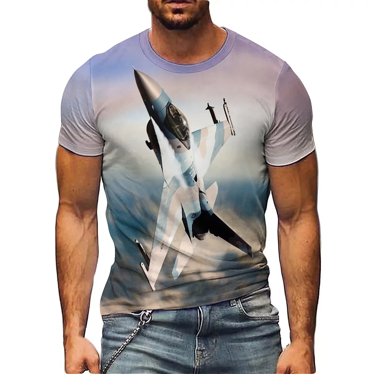 

Spring/Summer Gothic Style: Men's 3D Printed Short-sleeved T-shirts