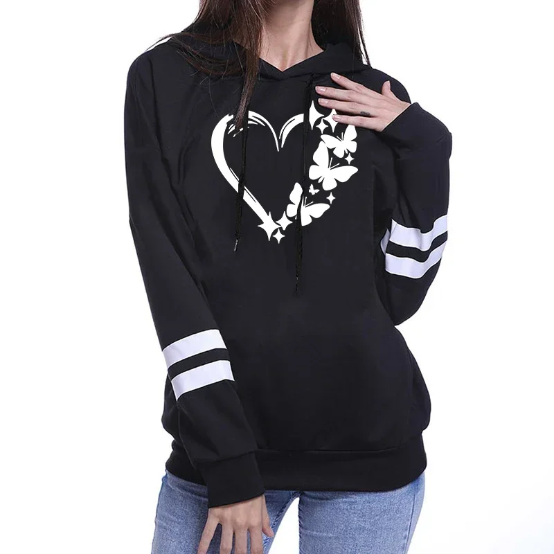 2026 Brand New Woman Hooded Sweatshirt Autumn Winter Daily Casual Sports Jogger Hoodie Female Home Outdoor Comfort Warm Pullover