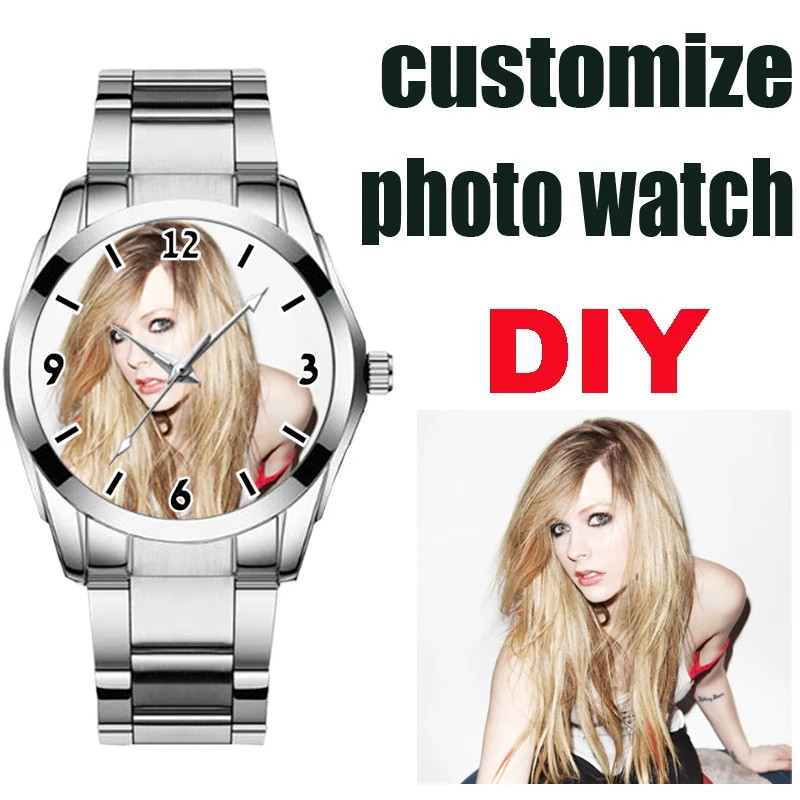 

Мужские часы с логотипом по индивидуальному заказу, часы с фотологотипом «сделай сам», наручные часы с принтом, уникальный подарок для парня, персонализированные часы на день рождения