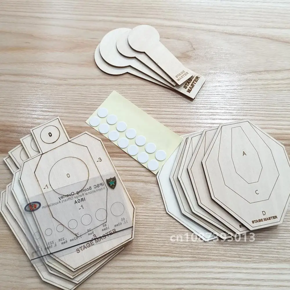 IPSC/IDPA Dry Fire Target Set Shooting Targets, Long-Distance Simulation Mini Target-Suitable for Rubber Guns and Laser Guns