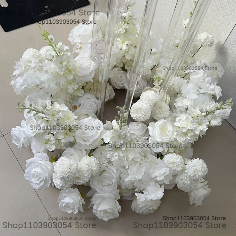 Luxury Artificial White Floral Wreath 3