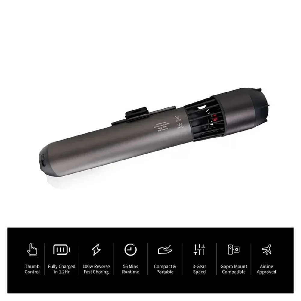 

Portable electric scooter for fast underwater seawater designed for fast and convenient use