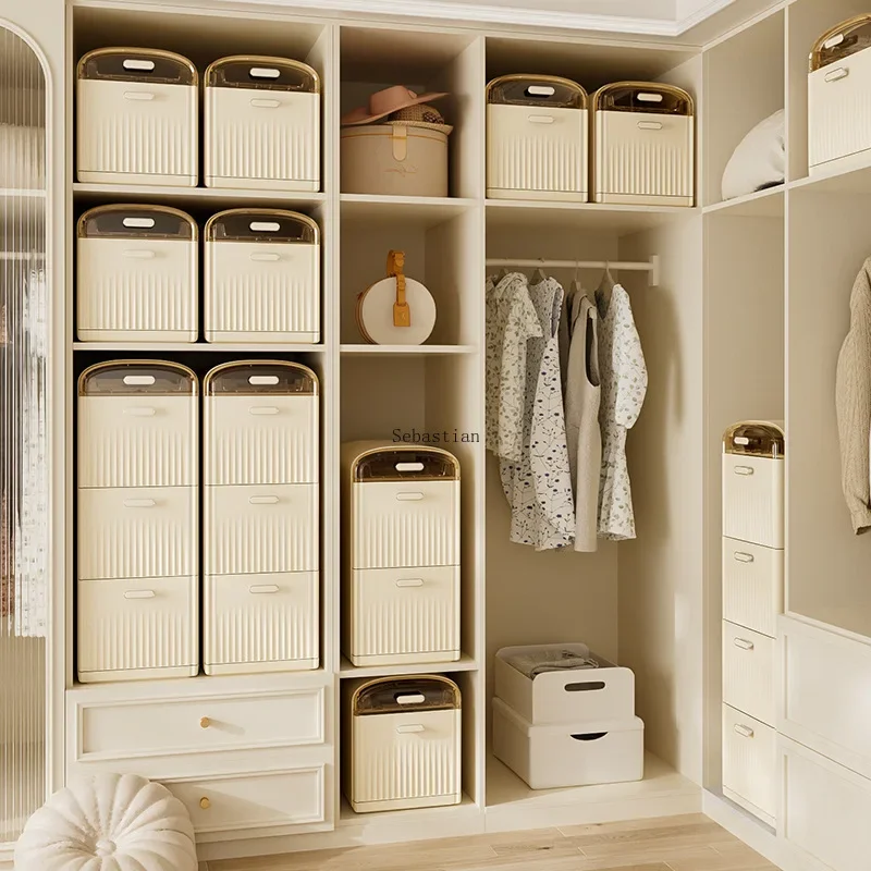 Household Multi-layer Drawer Storage Cabinet, Movable Large Capacity Storage Cabinet, Sorting Cabinet Floor Cabinet, Small Cart
