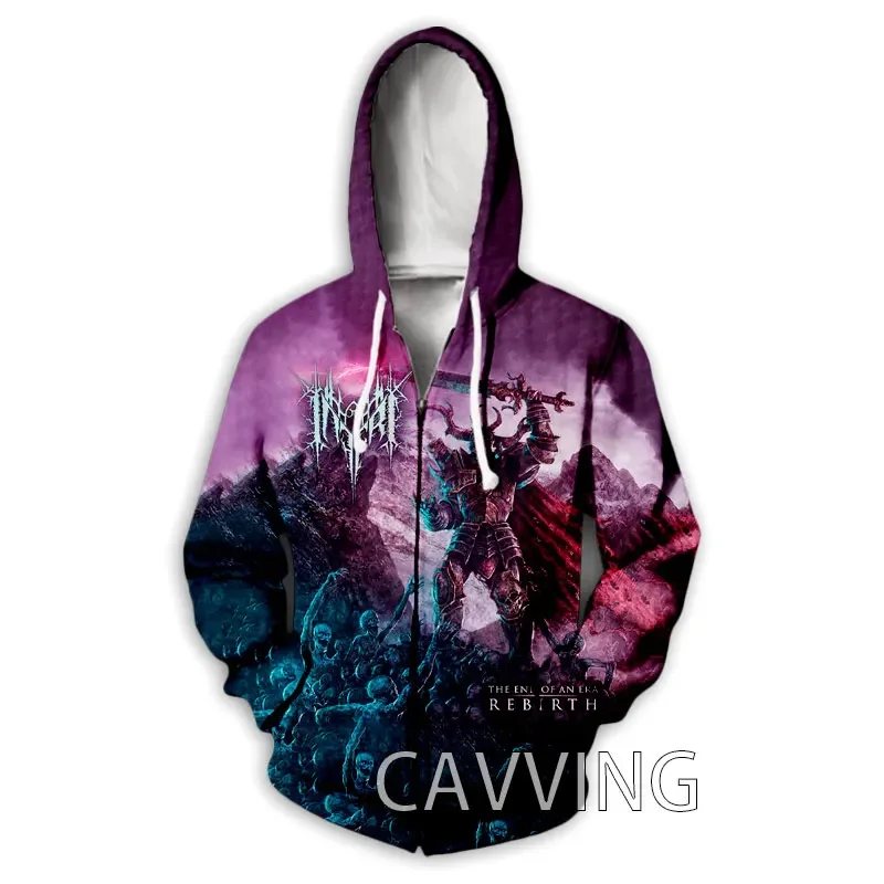 

New Fashion 3D Print INFERI Rock Band Zipper Hoodies Zip Up Hooded Sweatshirts Harajuku Hoodie Hip Hop Sweatshirts