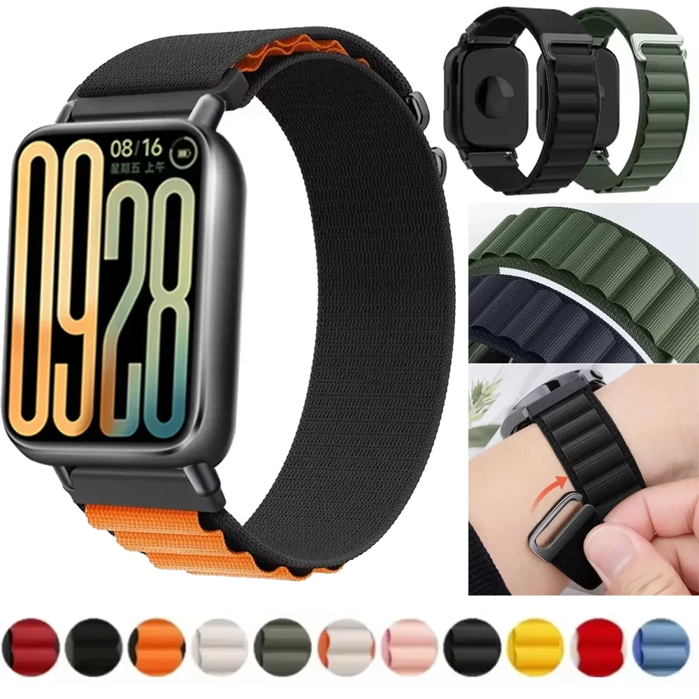 Нейлоновый ремешок Alpine Loop для Xiaomi Mi Band 8 Pro/9 Pro, спортивный удобный ремень-браслет для Redmi Watch 4/5, аксессуары Correa