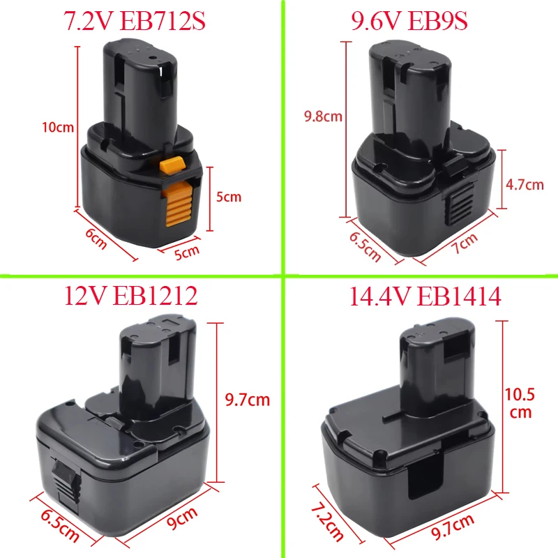 EB1214S NI-CD NI-MH Battery Plastic Case Box For Hitachi 12V Battery EB1212 EB1214L EB1220BL EB1222HL EB1230HL Housing