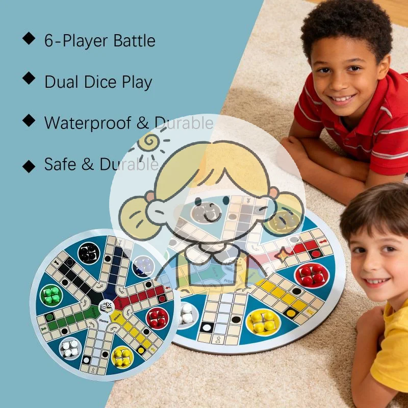 

(SH) Набор из 1 шт. Настольная игра «Летающие шахматы» для 6 игроков, многопользовательская, для семейных встреч, подарок