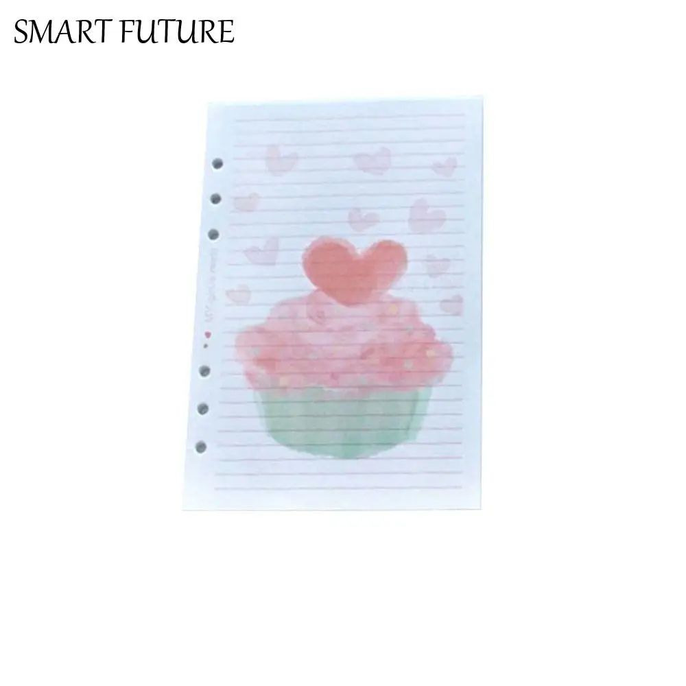 กระดาษรีฟิลแบบหลวม 40 แผ่น ขนาด A5 A6 A7 ลายดอกไม้ เค้ก สำหรับใส่ในสมุดแบบสันห่วง กระดาษเครื่องเขียน กระดาษแบ่งหน้า