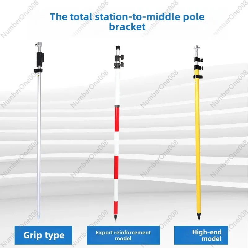 Pręt centrujący RTK/GPS Pręt z włókna węglowego 2 M 3 M 5 M Prism Bar do geodezyjnego i mapowania Wspornik statywu z dwoma nogami