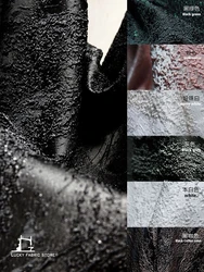 Abstract irregular three-dimensional grain pattern jacquard texture fabric made by autumn and winter clothing textile
