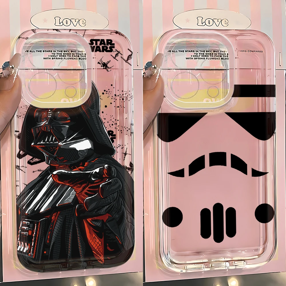 Étui de téléphone de luxe Star Wars pour Samsung Galaxy S26 S25 S24 S23 S22 S21 S20 FE Note20 Note10 Edge Plus Ultra Lite 5G, coque transparente