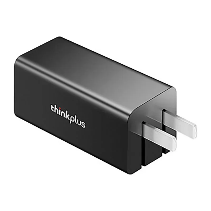 Lenovo thinkplus GaN Pro 65W dual interface fast charge PD thinkpad notebook USB-C/USB-A folding portable charger adapter