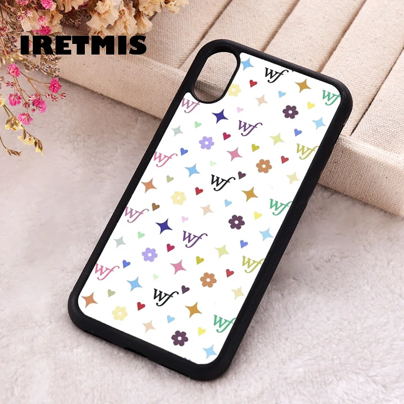 Iretmis Phone Cover Cases For iPhone X XS Max XR 11 12 13 PRO MINI 14 15 16 Plus Rubber Silicone monogram designs